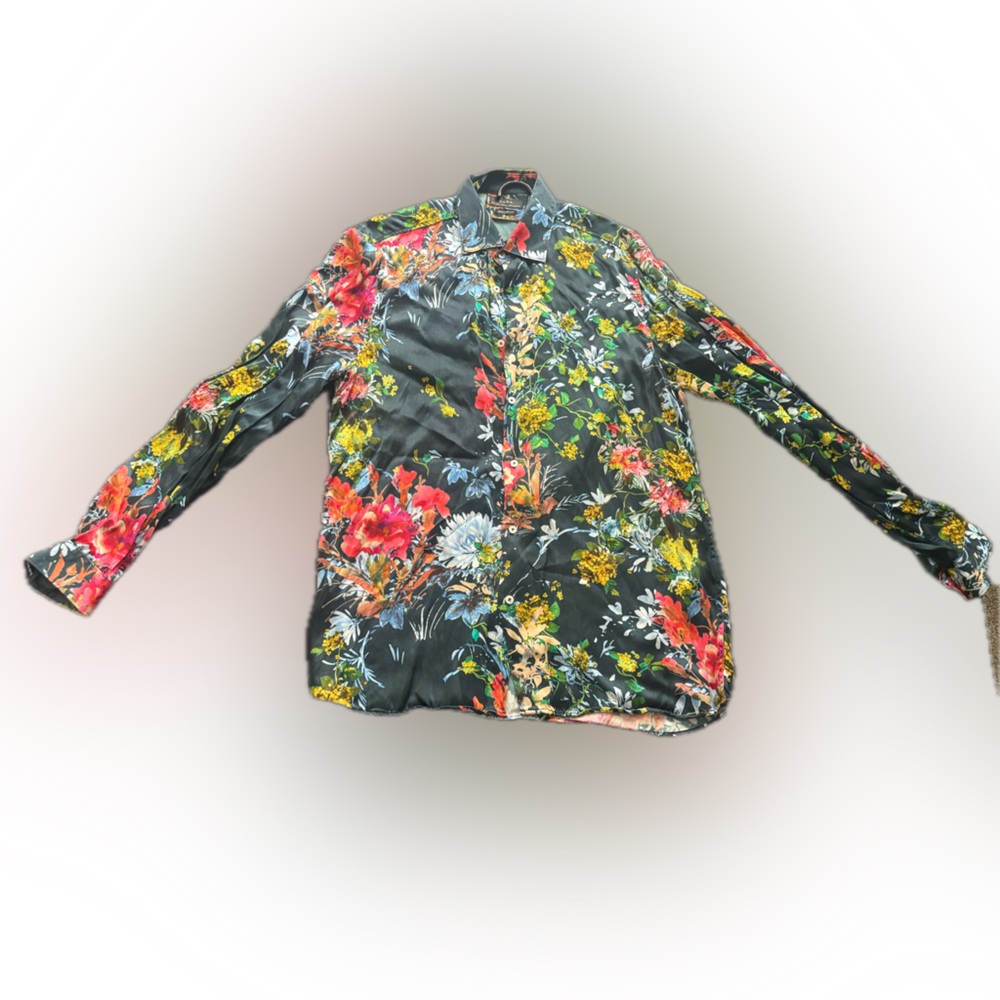 Zara Artistic Multicolor Regular Fit Shirt